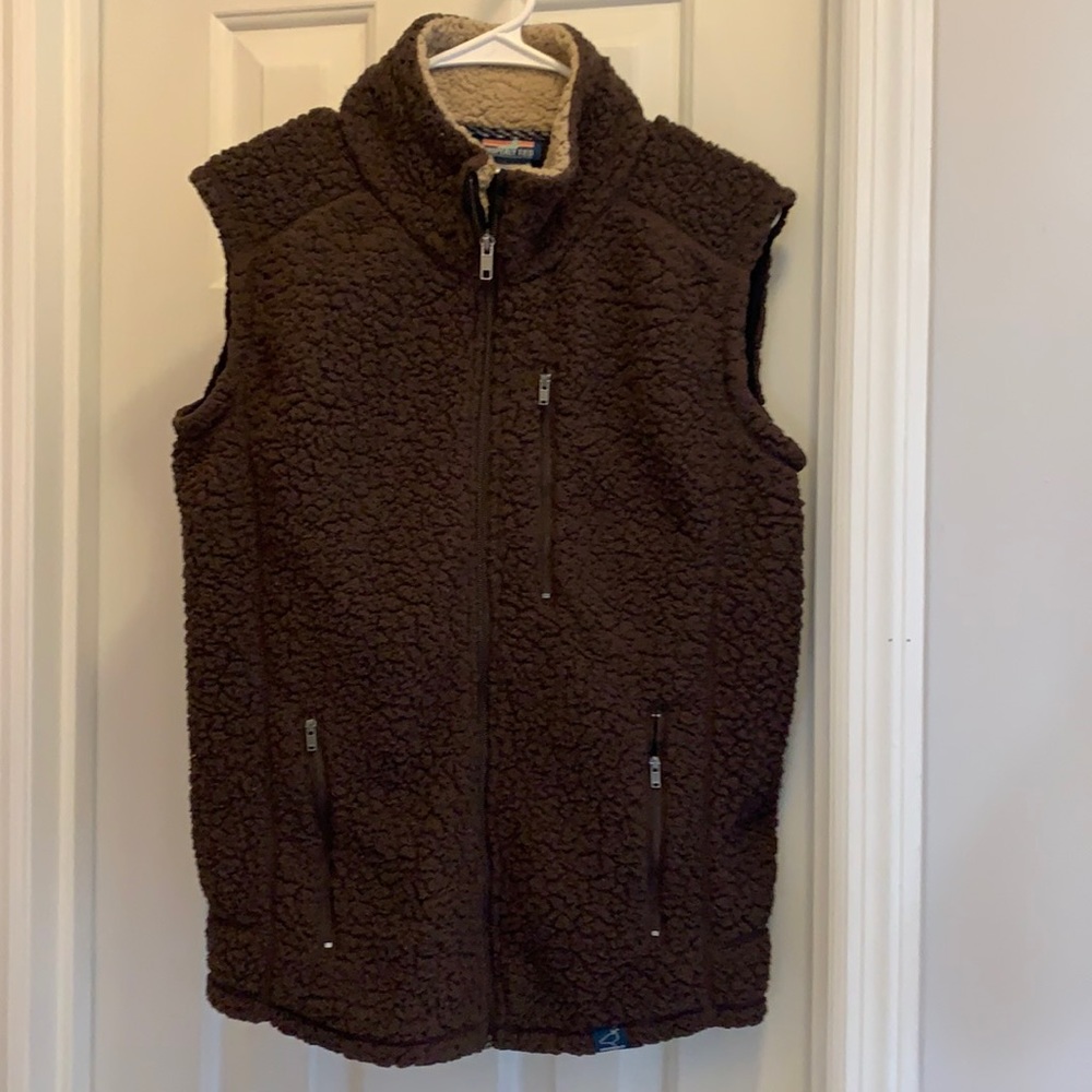 New Properly Tied Brown Sherpa Vest M